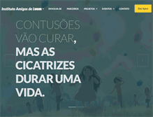 Tablet Screenshot of amigosdelucas.org.br